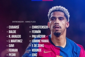 体育赛事-巴萨对阵多特大名单：莱万、亚马尔、库巴西在列，伊尼戈回归